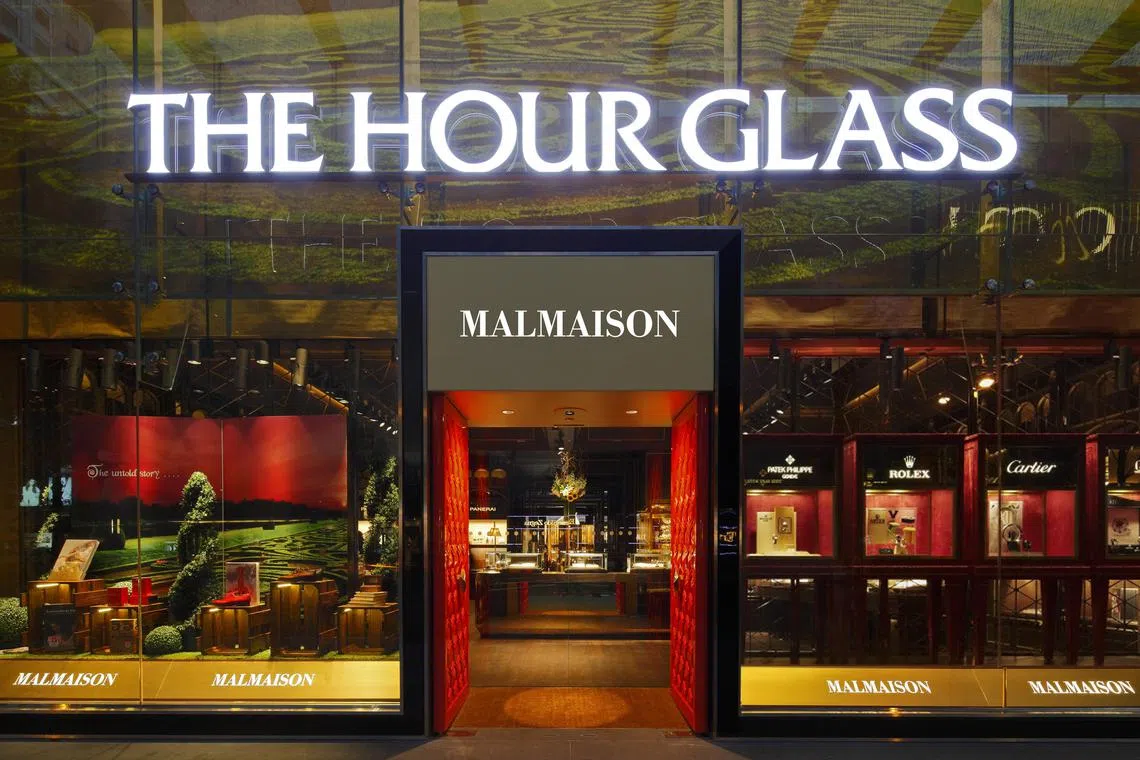 Entrance if Malmaison by The Hour Glass, located at Knightsbridge, Orchard Road.