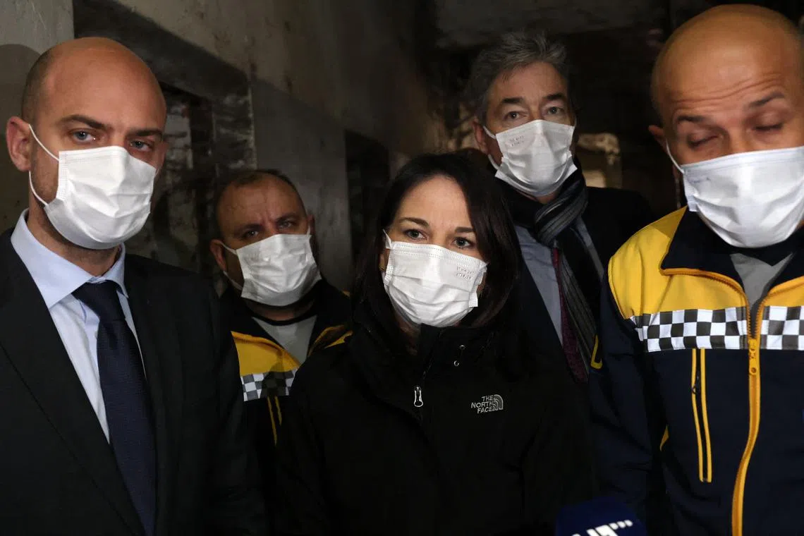 Germany’s Annalena Baerbock and her French counterpart, Jean-Noël Barrot, are the highest-ranking Western officials to go to Syria since Syrian President Bashar al-Assad was ousted. 