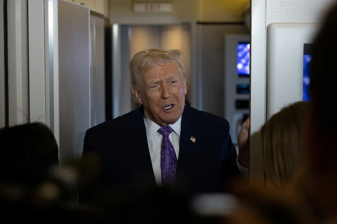 US President Donald Trump said he had “no time limit” in mind for the measure.