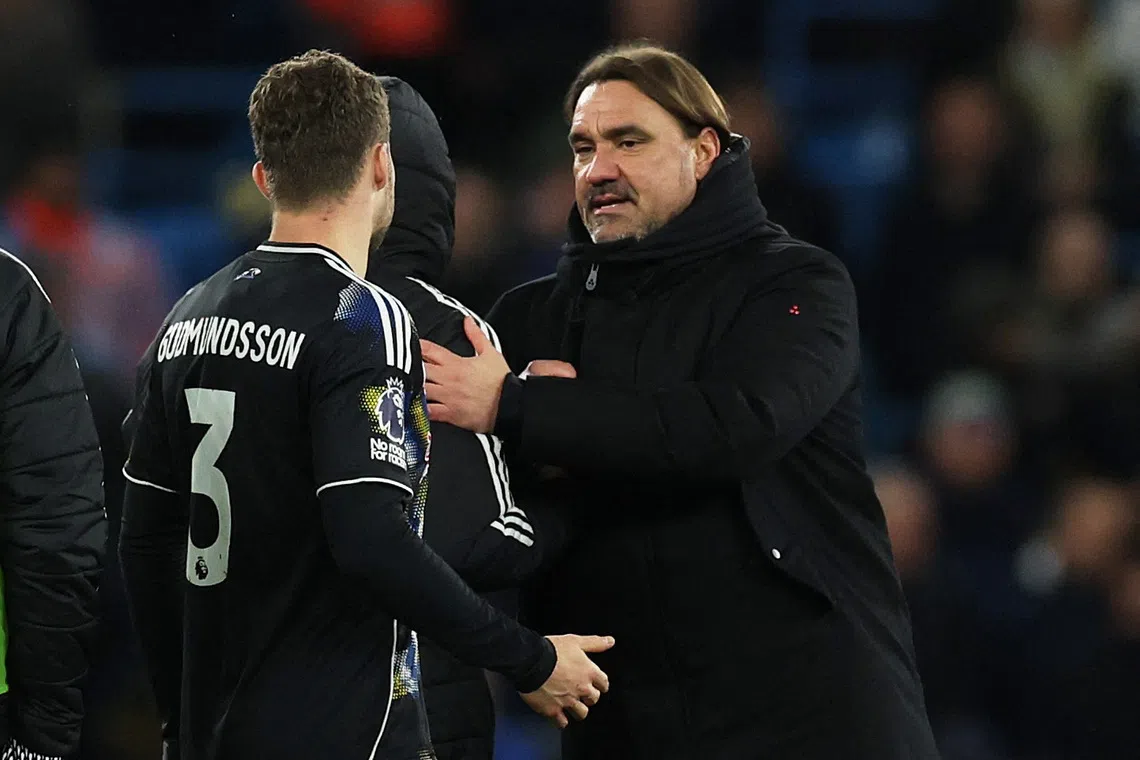 Soccer Football - Premier League - Manchester City v Leeds United - Etihad Stadium, Manchester, Britain - November 29, 2025 Leeds United manager Daniel Farke after the match. REUTERS/Phil Noble
