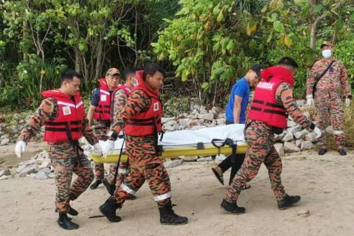 The body was found about 5km from where he drowned, reported Zaobao, adding that Malaysian authorities said the victim was identified by his wife.