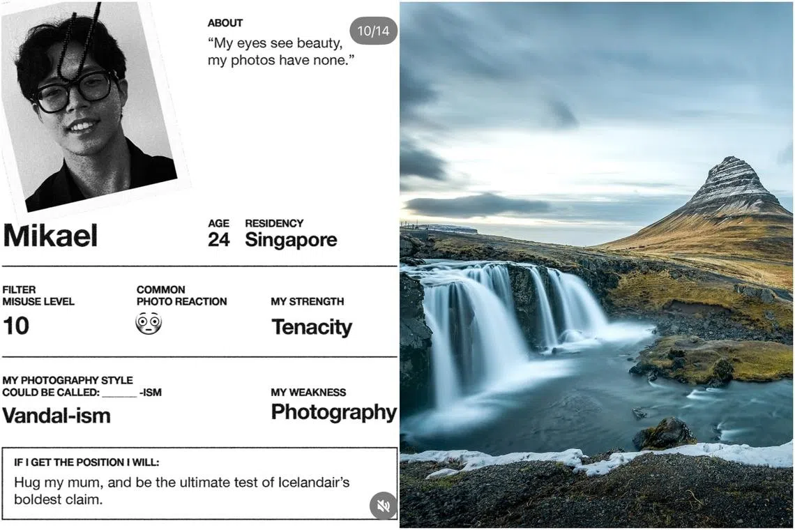 S’porean named finalist in Icelandair’s global campaign for a ‘really bad photographer’ 