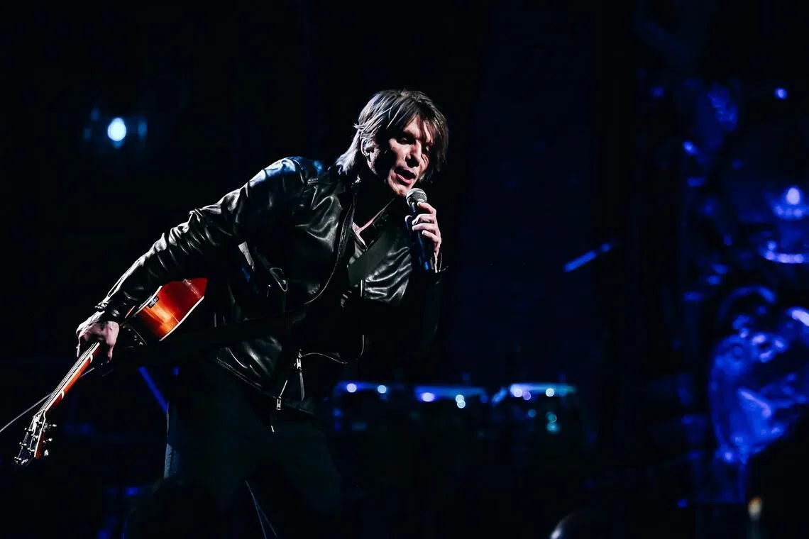 John Rzeznik performs with the Goo Goo Dolls in New York on March 5, 2026.  “Iris,” the band’s anthemic 1998 ballad, has been used as the soundtrack to a recent nostalgic TikTok trend. (Nina Westervelt/The New York Times)