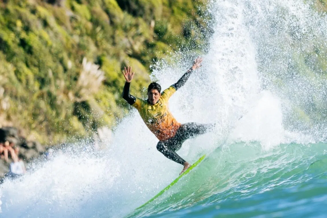 Photographer at World Surf League finals in New Zealand bitten by ‘shark or sea lion’