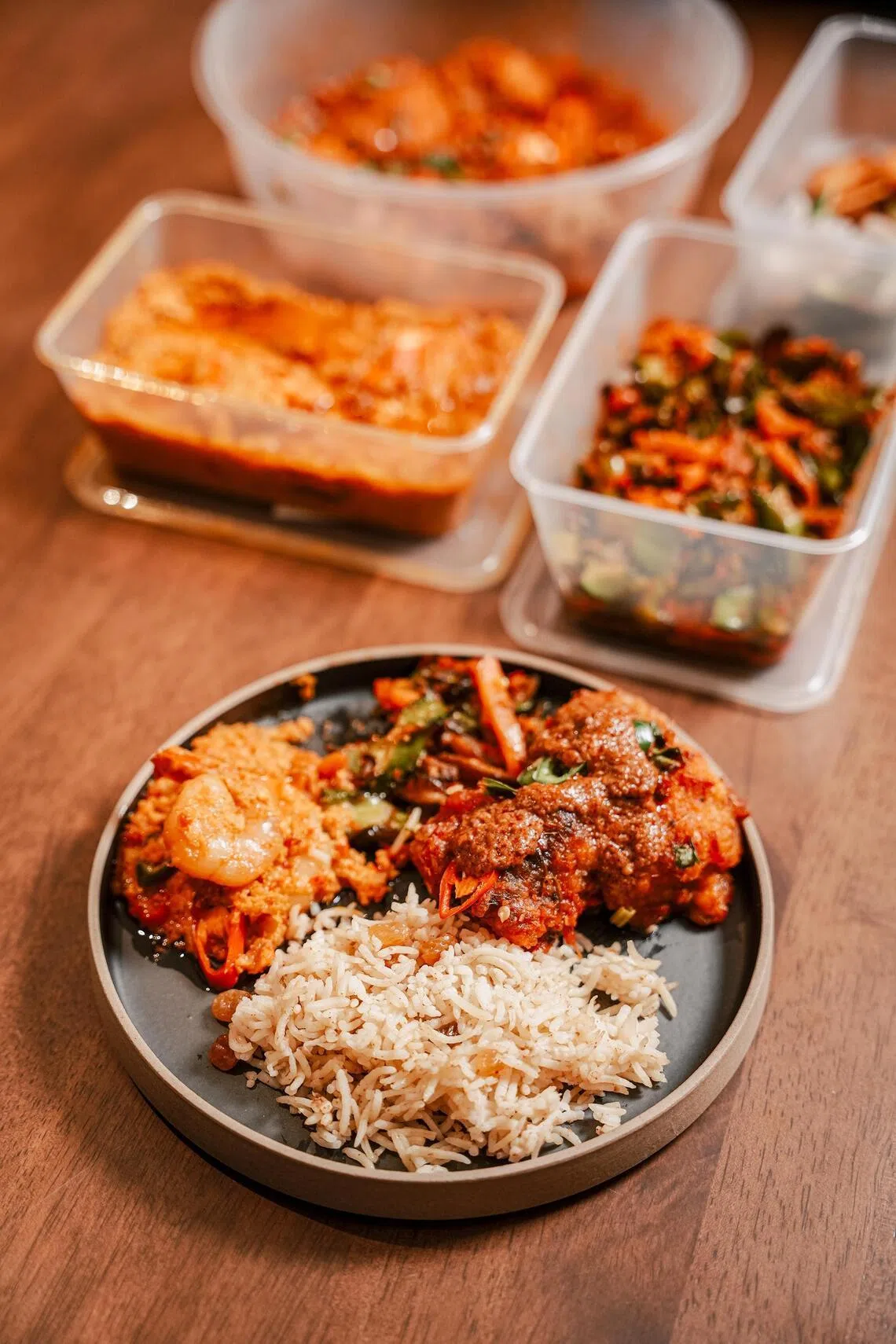 Lagun Sari specialises in halal-certified tingkat meals inspired by Malay and Indonesian cuisine.