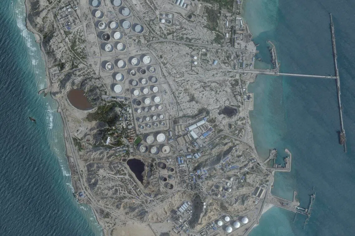 A satellite image shows an oil terminal at Kharg Island, in the Persian Gulf off the coast of mainland Iran, on Feb. 25, 2026. President Trump publicly mused about ordering the Marines to take control of Kharg Island during the first phase of the war, but ultimately abandoned those plans for fear of high U.S. casualties. (Planet Labs via The New York Times) -- NO SALES; FOR EDITORIAL USE ONLY WITH NYT STORY US IRAN ASSESS by BARNES, SCHMITT AND SANGER FOR JULY 14, 2026. ALL OTHER USE PROHIBITED. --