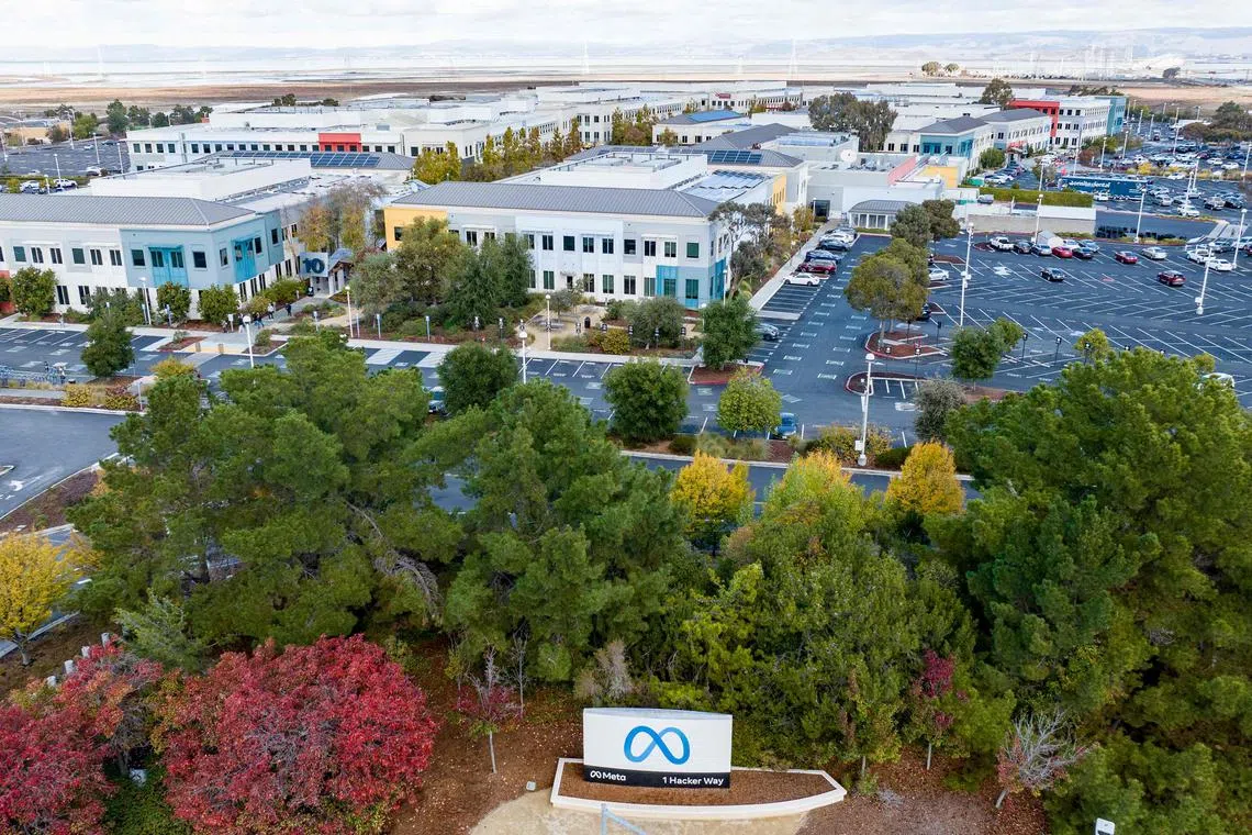 Meta's headquarters in Menlo Park, California. Meta shed 11,000 people, or about 13 per cent of its workforce, on Wednesday.