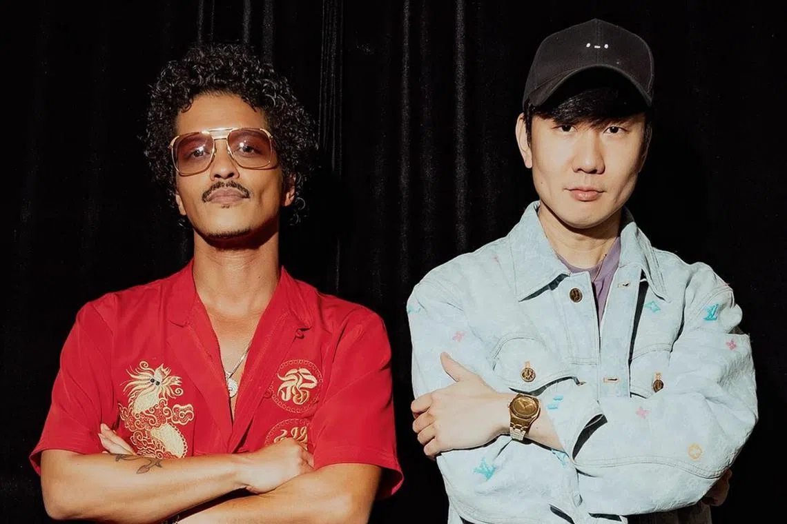 JJ Lin attended the second night of the Bruno Mars Live In Singapore show.