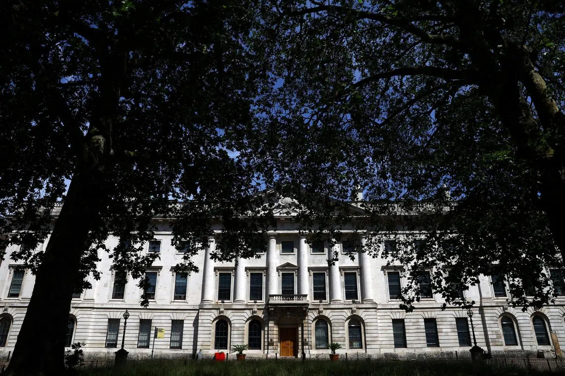 An exterior view of the proposed site for the new China Embassy, near to Tower Bridge in London, Britain, June 23, 2023. 