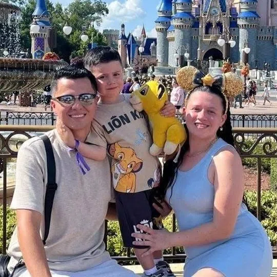 Mother Sara Sanchez, wife of Andres Garcia, was killed, along with the couple’s five-month-old baby, Antonella Garcia. The couple have a six-year-old son, Salvador.