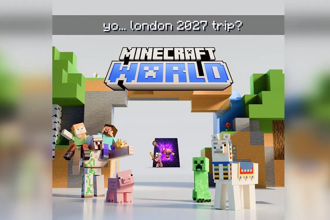 straitstimes.com - Video game Minecraft to come to life with UK theme park in 2027