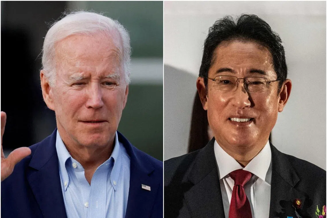 US President Joe Biden and Japanese Prime Minister Fumio Kishida will discuss "a range of regional and global issues". 