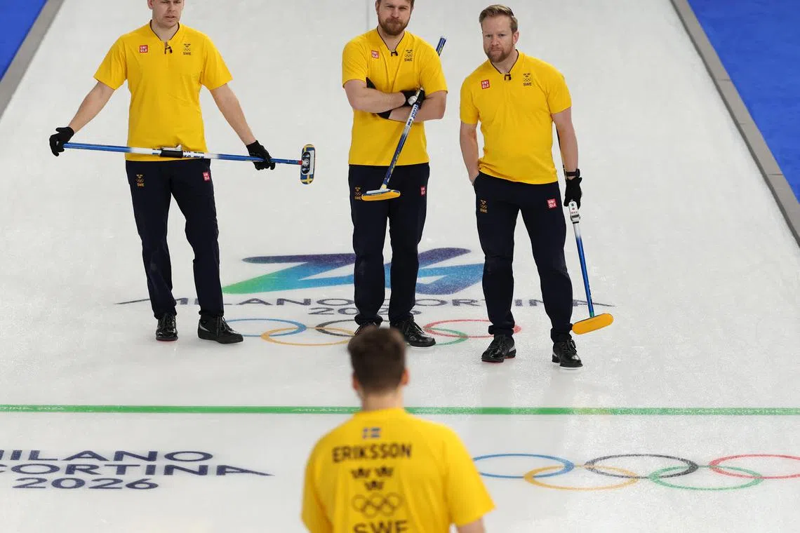 Curling-Double touching drama drains struggling champions Sweden