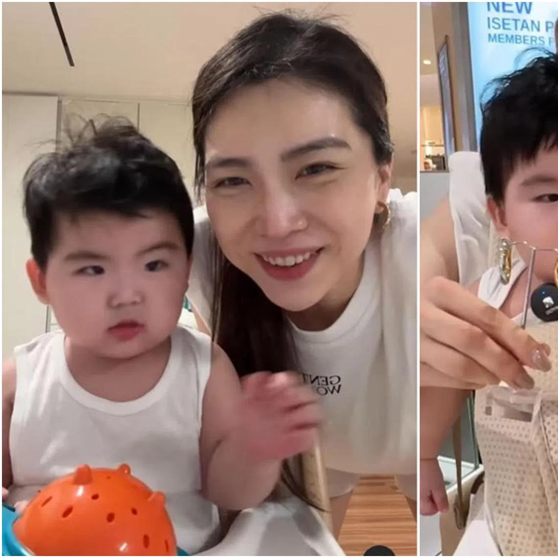 Sora Ma bought herself a pair of earrings using her son's angbao money.