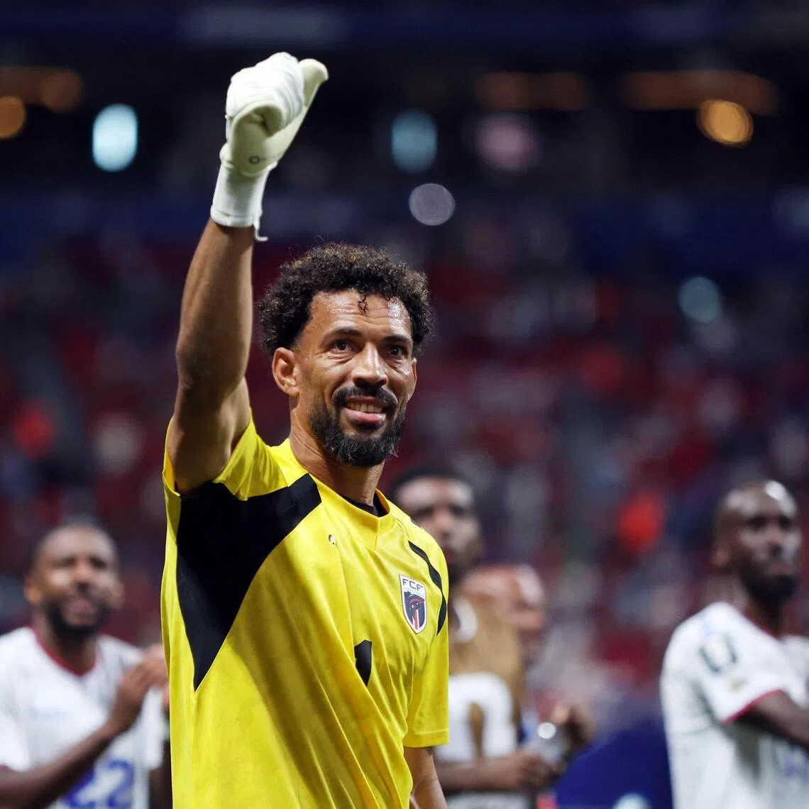 Soccer Football - FIFA World Cup 2026 - Group H - Spain v Cape Verde - Atlanta Stadium, Atlanta, Georgia, U.S. - June 15, 2026
Cape Verde's Vozinha celebrates after the match IMAGN IMAGES via Reuters/Brett Davis