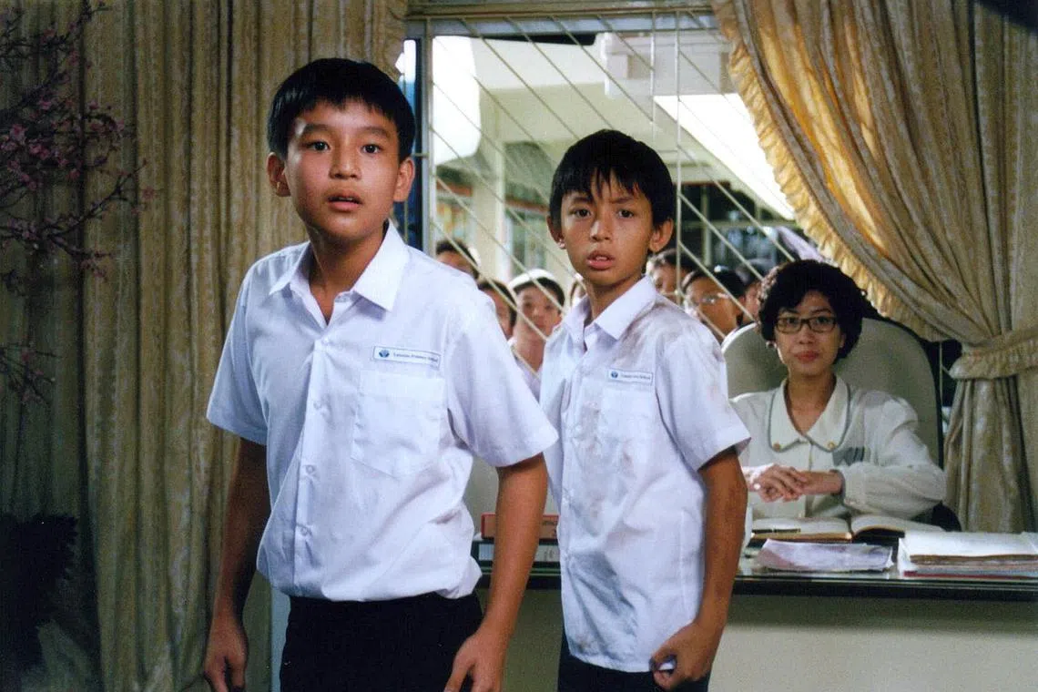 The first two I Not Stupid films starred (foreground, from left) Joshua Ang and Shawn Lee.