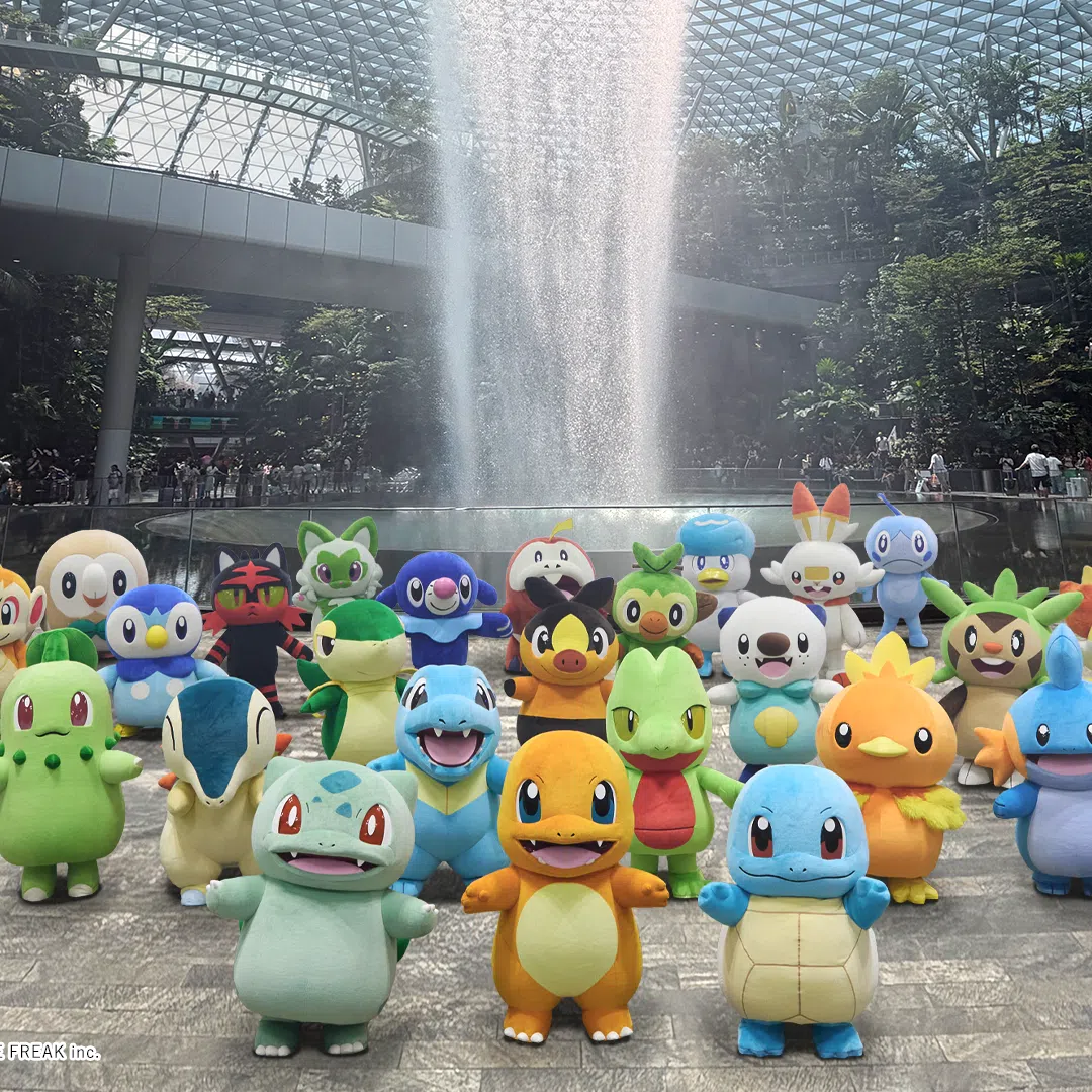 A special parade featuring all 27 starter Pokemon will take place at the Jewel Forest Valley from Nov 7 to 8.