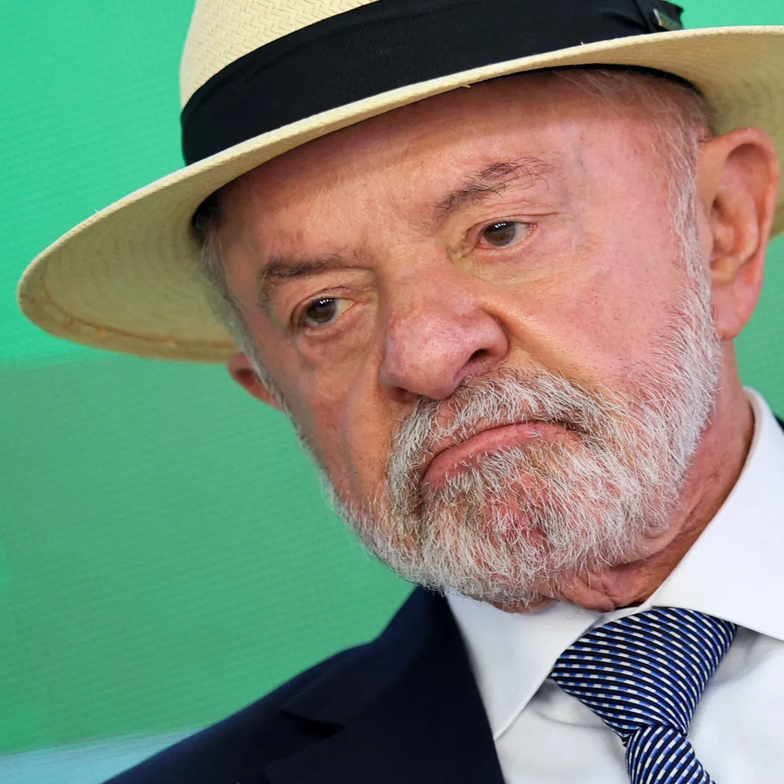 Brazil's President Luiz Inacio Lula da Silva attends a ceremony to sign into law a bill establishing a line of credit for companies affected by new tariffs imposed by the U.S. government, at the Planalto Palace in Brasilia, Brazil, July 22, 2026. REUTERS/Adriano Machado