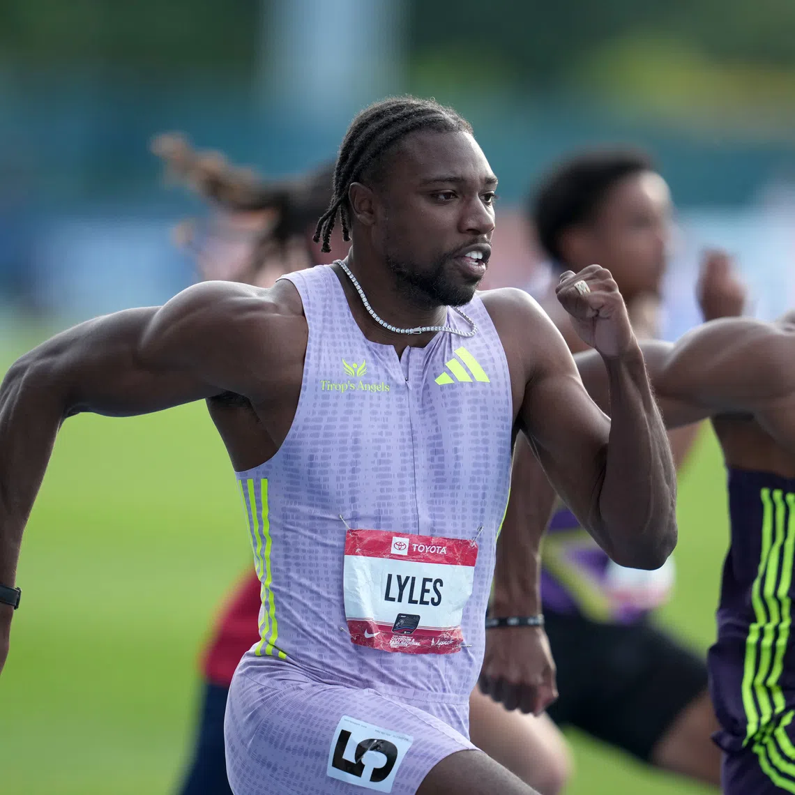 Noah Lyles had raised injury concerns at the US championships in July.