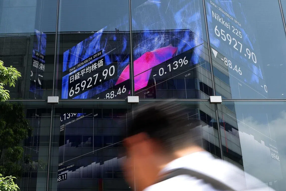 Asian stocks edged higher as oil prices extended a decline on receding concerns about another military flare-up between the US and Iran.