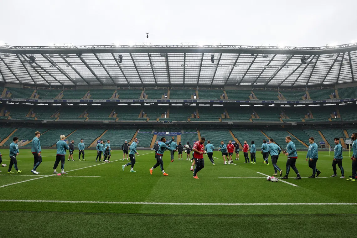 Rugby Union - Autumn Internationals - England Captain's Run - Allianz Stadium, Twickenham, London, Britain - November 14, 2025 General view during the captain's run Action Images via Reuters/Paul Childs