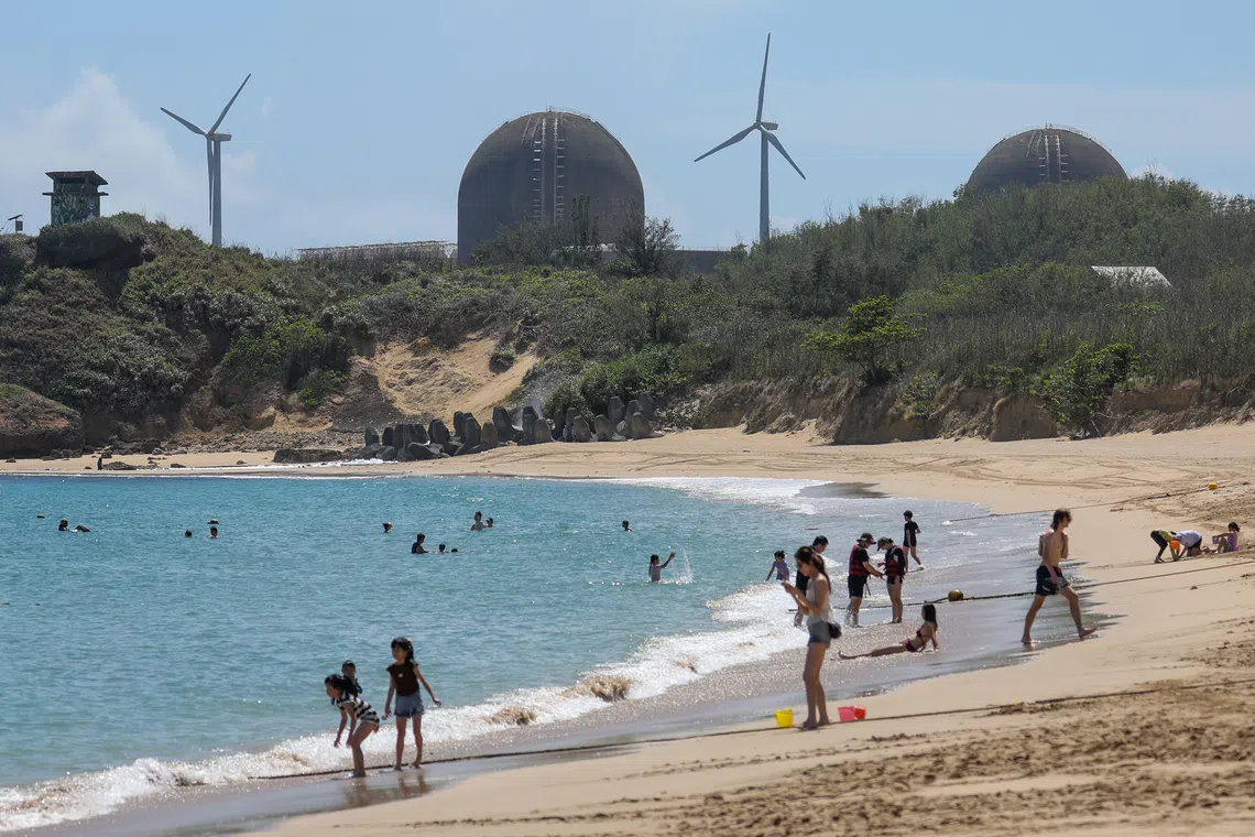 The Maanshan Nuclear Power Plant (background) in Taiwan’s Pingtung county in May 2025, before it shut down. The upcoming Nov 28 referendum on nuclear power will be the fourth on Taiwan’s nuclear policy in eight years.