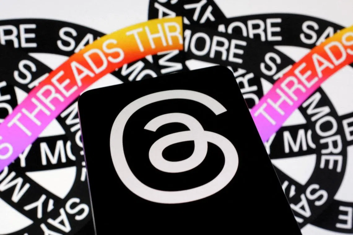 FILE PHOTO: Meta's Threads app logo is seen in this illustration  taken July 4, 2023. REUTERS/Dado Ruvic/Illustration/File Photo