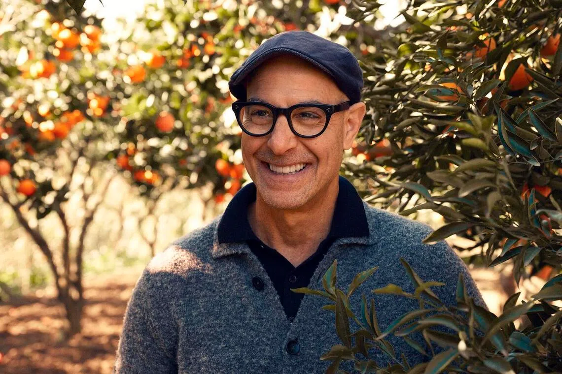Stanley Tucci in an episode of Tucci In Italy set in Sicily. 