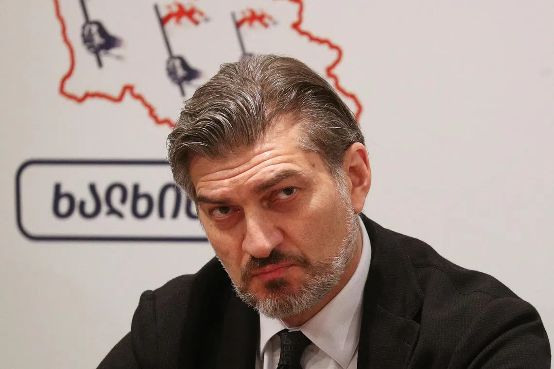 Mr Mikheil Kavelashvili, the co-founder of the People's Power party, is the only presidential candidate. 