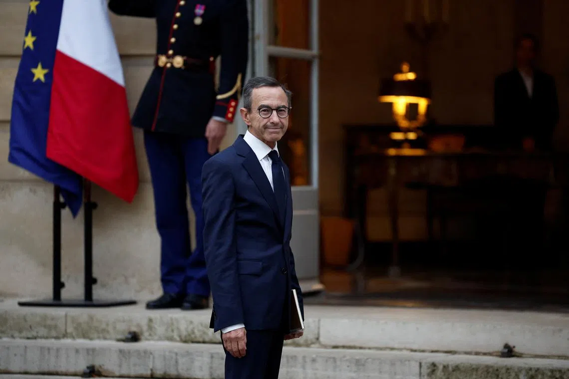 Newly-appointed French Interior Minister Bruno Retailleau arrives to attend a government meeting with the Prime Minister at the Hotel de Matignon in Paris, France, September 23, 2024. REUTERS/Benoit Tessier
