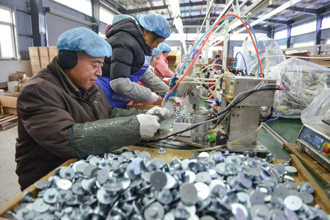 The drop in China's factory activity in December was the biggest since the early days of the coronavirus pandemic in February 2020. 