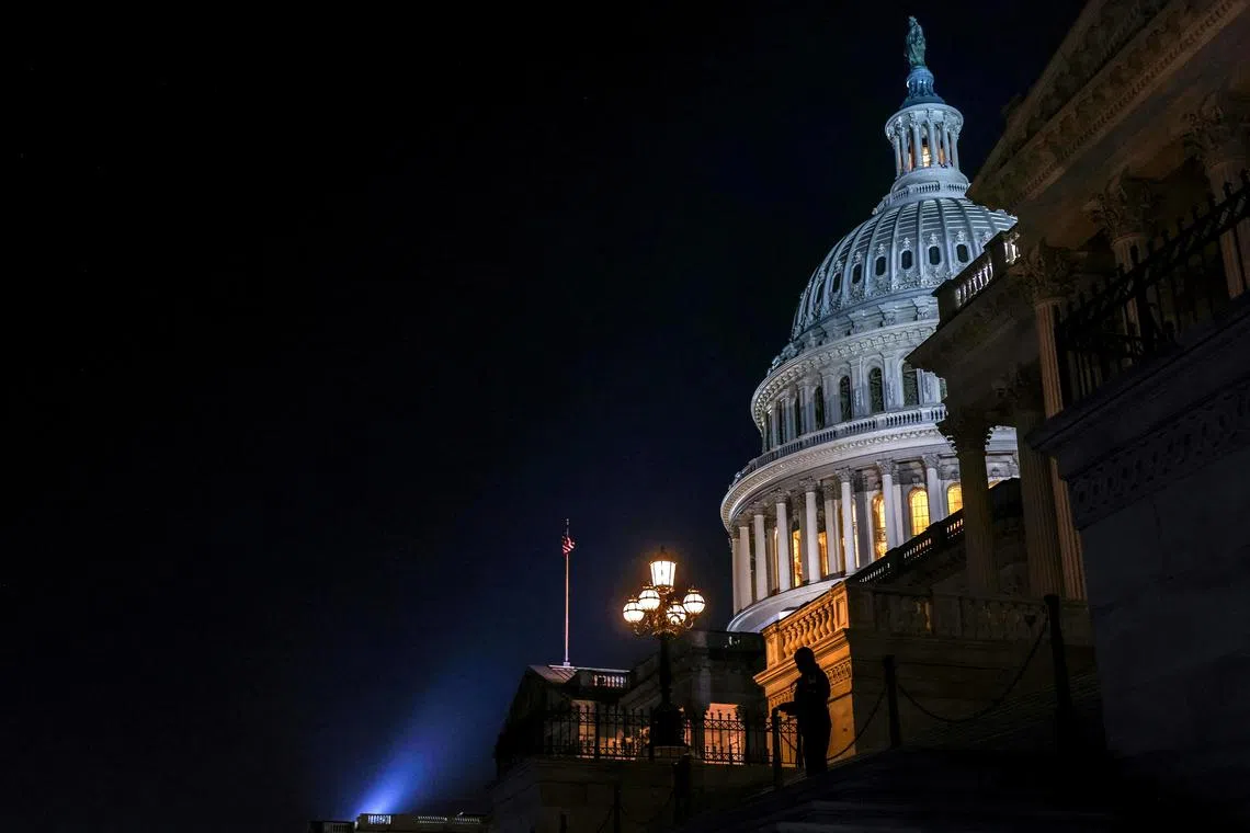 U.S. Capitol police stand outside the Capitol building as the Senate votes on debt ceiling legislation to avoid a historic default at the U.S. Capitol in Washington, U.S., June 1, 2023. REUTERS/Evelyn Hockstein