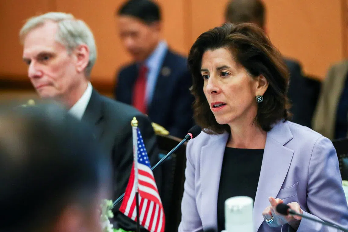US Commerce Secretary Gina Raimondo said she and her counterparts will be laying out a 2024 work plan.