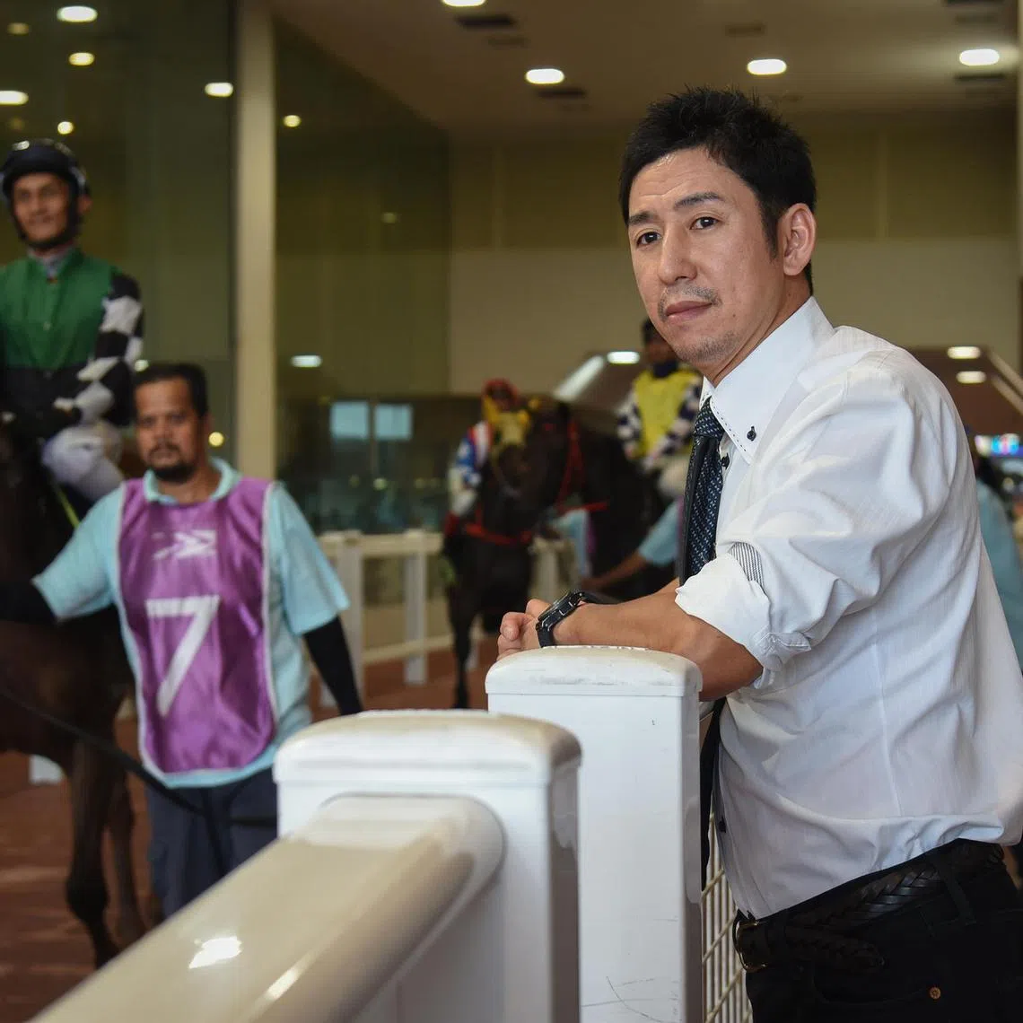 Ryohei Hatano obtained his trainer's licence in March and was set to start officially in July, before the closure of the Singapore Turf Club was announced on June 5. 
