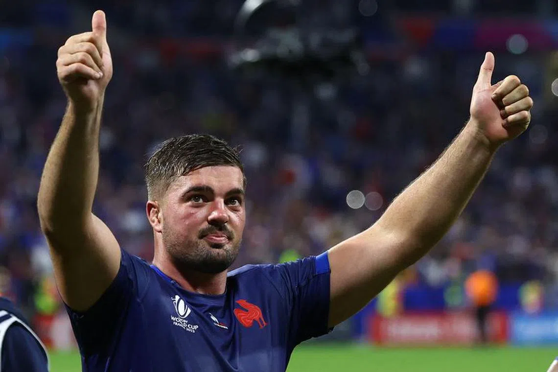 Rugby Union - Rugby World Cup 2023 - Pool A - France v Italy - Groupama Stadium, Lyon, France - October 6, 2023 France's Gregory Alldritt celebrates after the match REUTERS/Paul Childs/File Photo