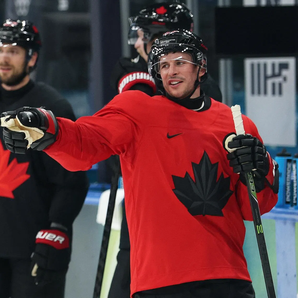 Milano Cortina 2026 Olympics - Ice Hockey - Men's - Canada Training - Milano Santagiulia Ice Hockey Arena, Milan, Italy - February 08, 2026. Sidney Crosby of Canada during training REUTERS/Mike Segar
