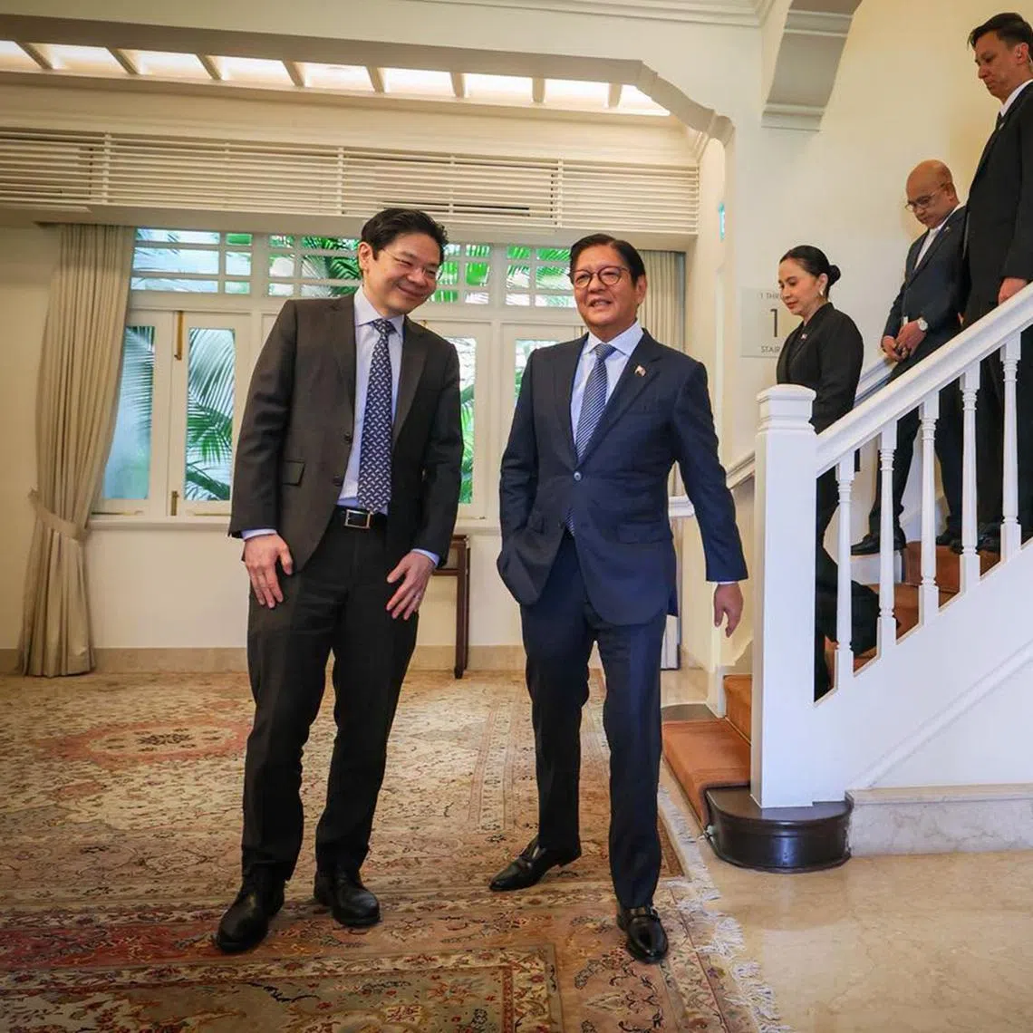 Prime Minister Lawrence Wong met Philippine President Ferdinand Marcos Jr in Singapore on July 15.