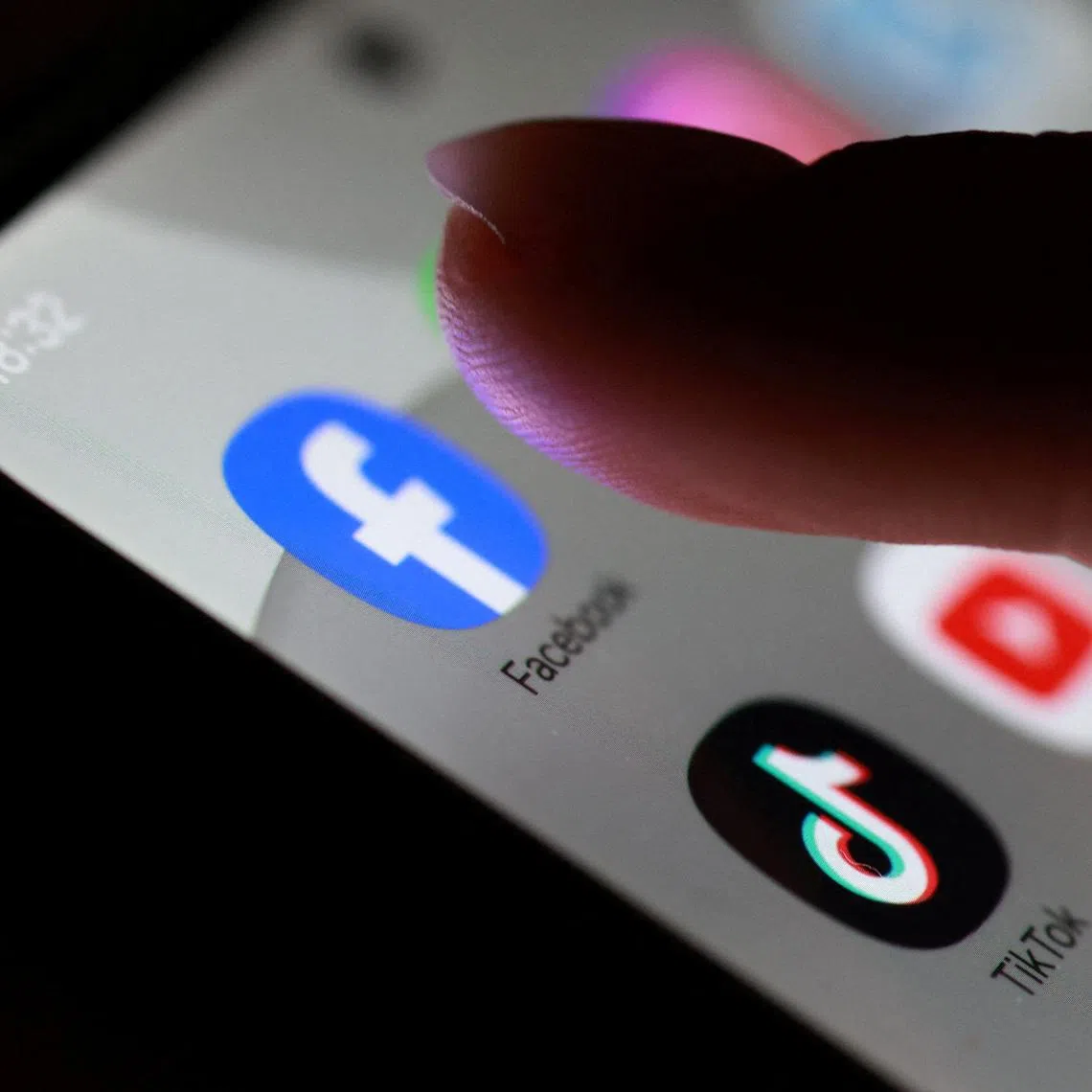 Social media apps are seen on a smartphone in this illustration taken October 27, 2025. REUTERS/Dado Ruvic/Illustration