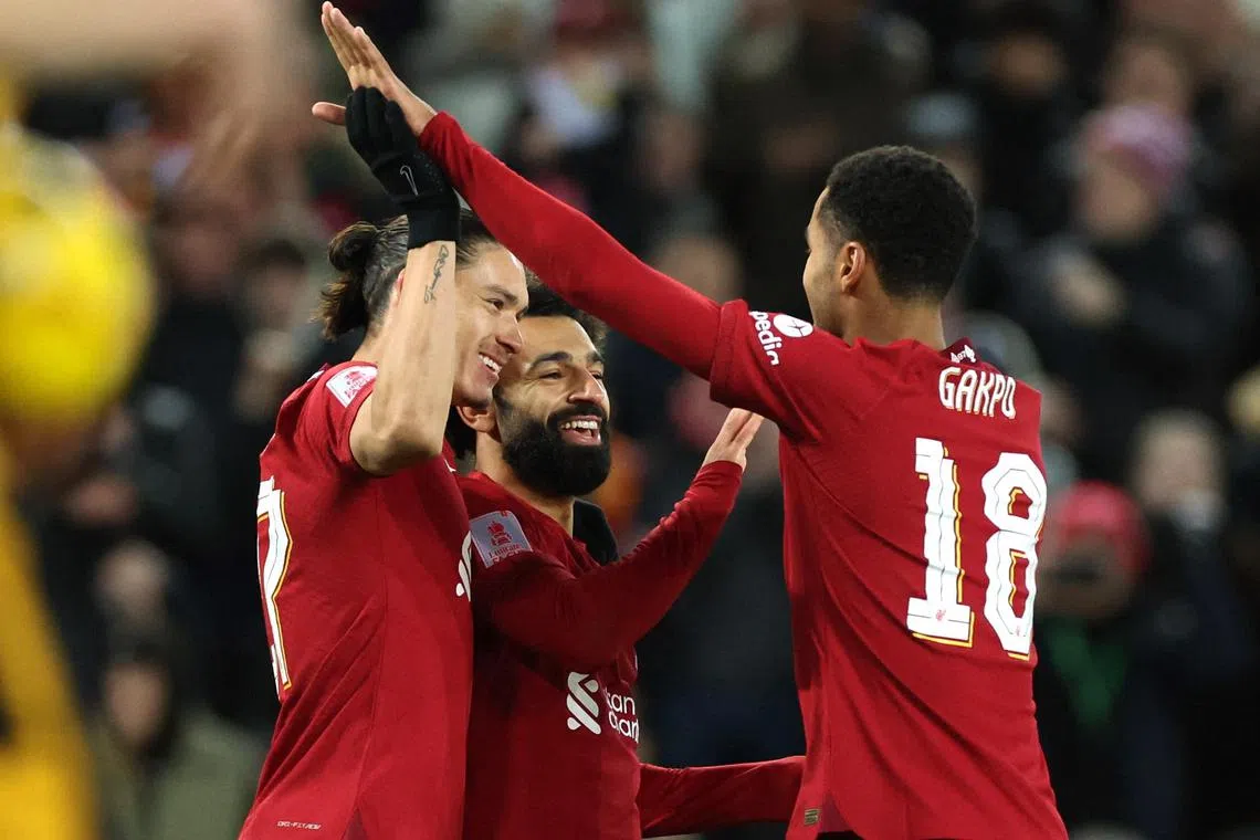 Liverpool are boosted by a new front three of Cody Gakpo, Darwin Nunez and Mohamed Salah.