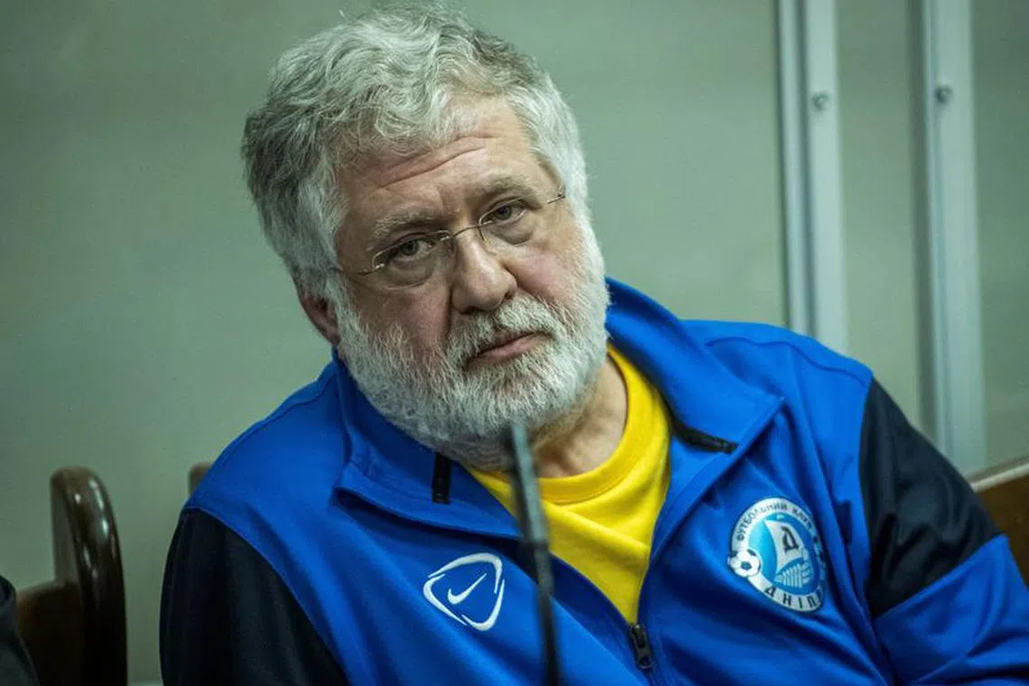 FILE PHOTO: Ukrainian business tycoon and one of Ukraine's most prominent billionaires Ihor Kolomoisky appears at a court session about a preventive measure against him, amid Russia's attack on Ukraine, in Kyiv September 2, 2023. REUTERS/Vladyslav Musiienko/File Photo