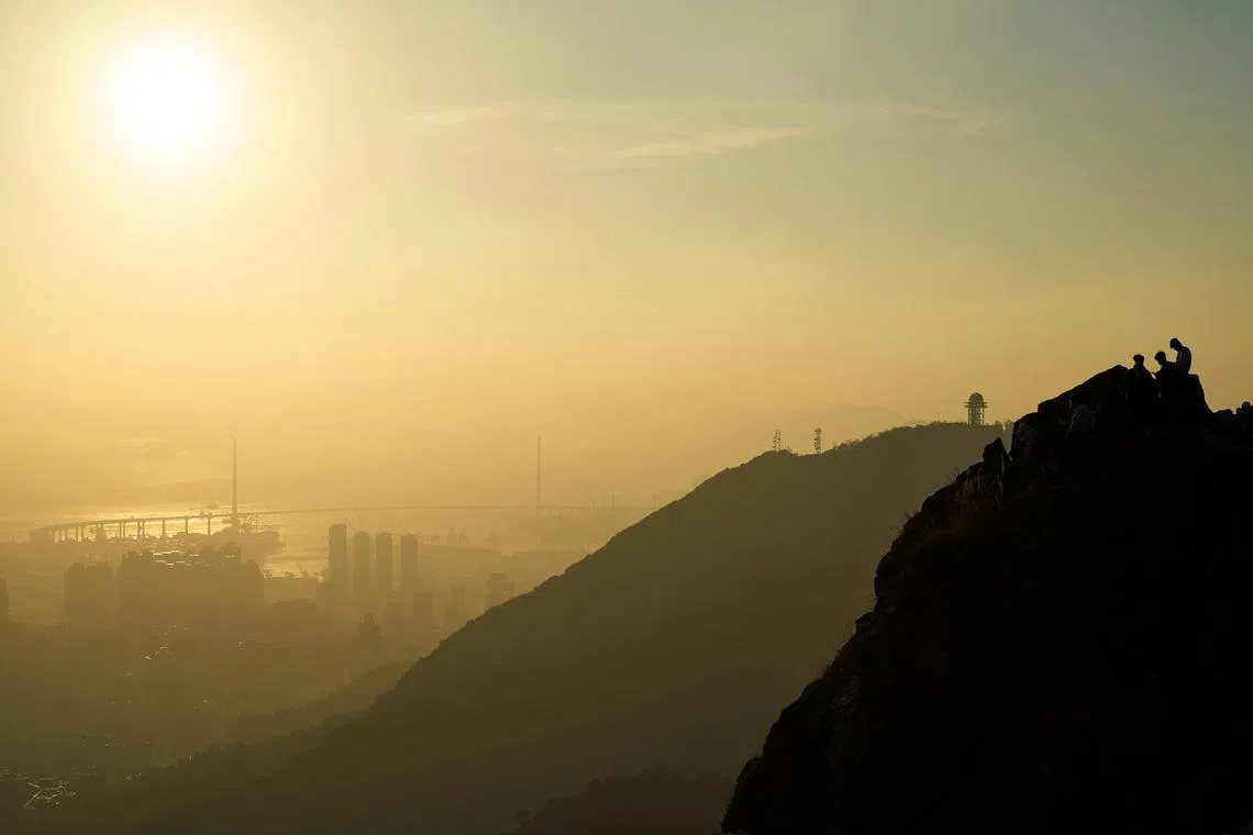 Lion Rock is a popular hiking area in Hong Kong. 