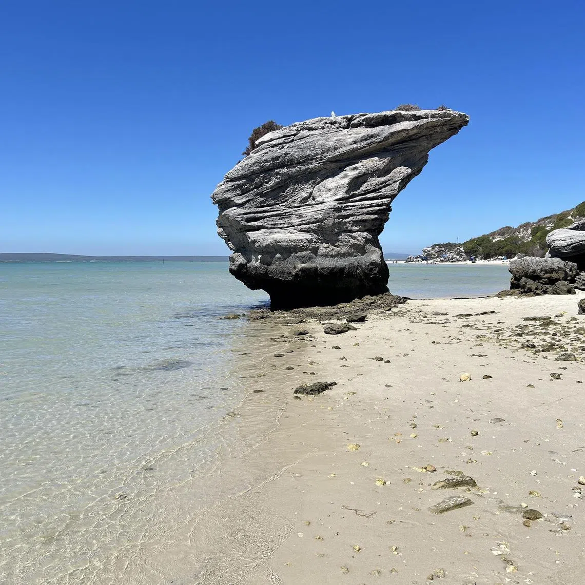 Preekstoel Beach, one of the many beaches with clear water and fine sand along Cape Town's Garden Route.