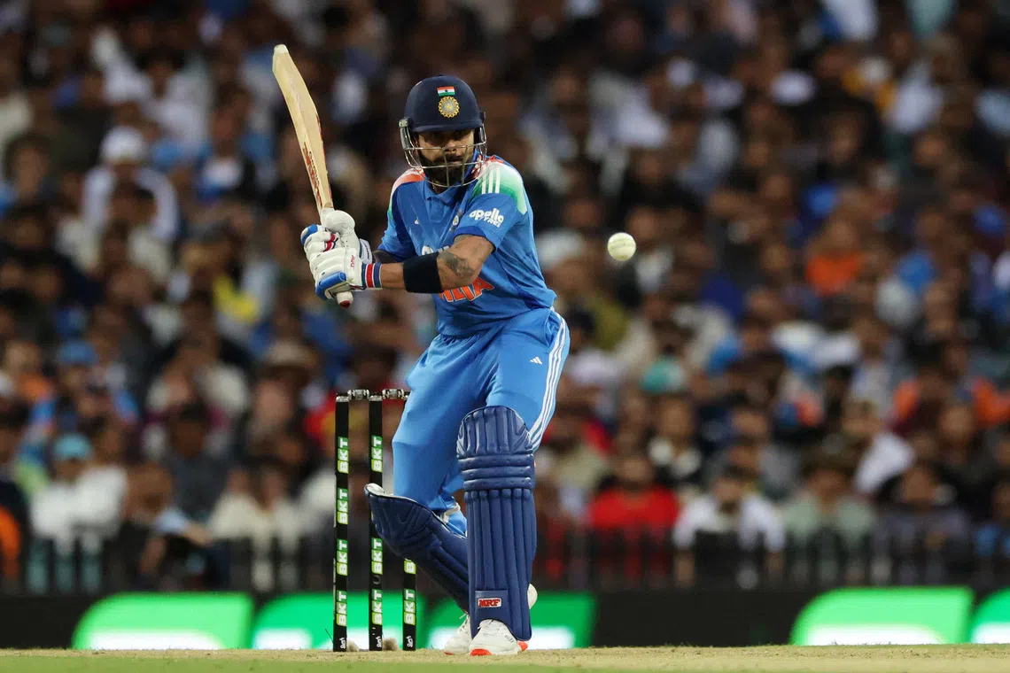 FILE PHOTO: India's Virat Kohli is seen in action in this file photo. REUTERS/Hollie Adams/File Photo