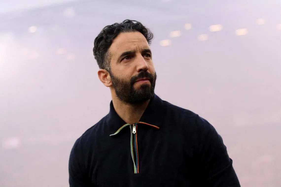 FILE PHOTO: Soccer Football - Europa League - Semi Final - Second Leg - Manchester United v Athletic Bilbao - Old Trafford, Manchester, Britain - May 8, 2025 Manchester United manager Ruben Amorim before the match REUTERS/Scott Heppell/File Photo