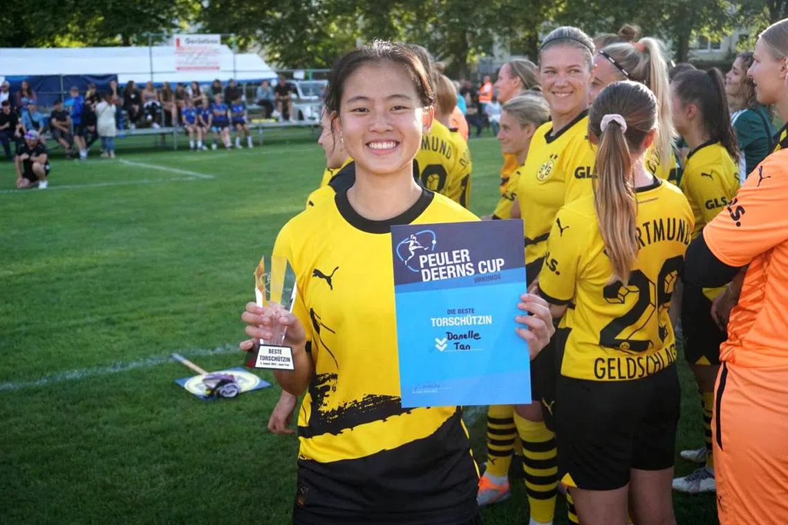 Danelle Tan won the top scorer award at the Peuler Deerns Cup, a two-day pre-season tournament held on the Baltic Sea island of Poel. 



