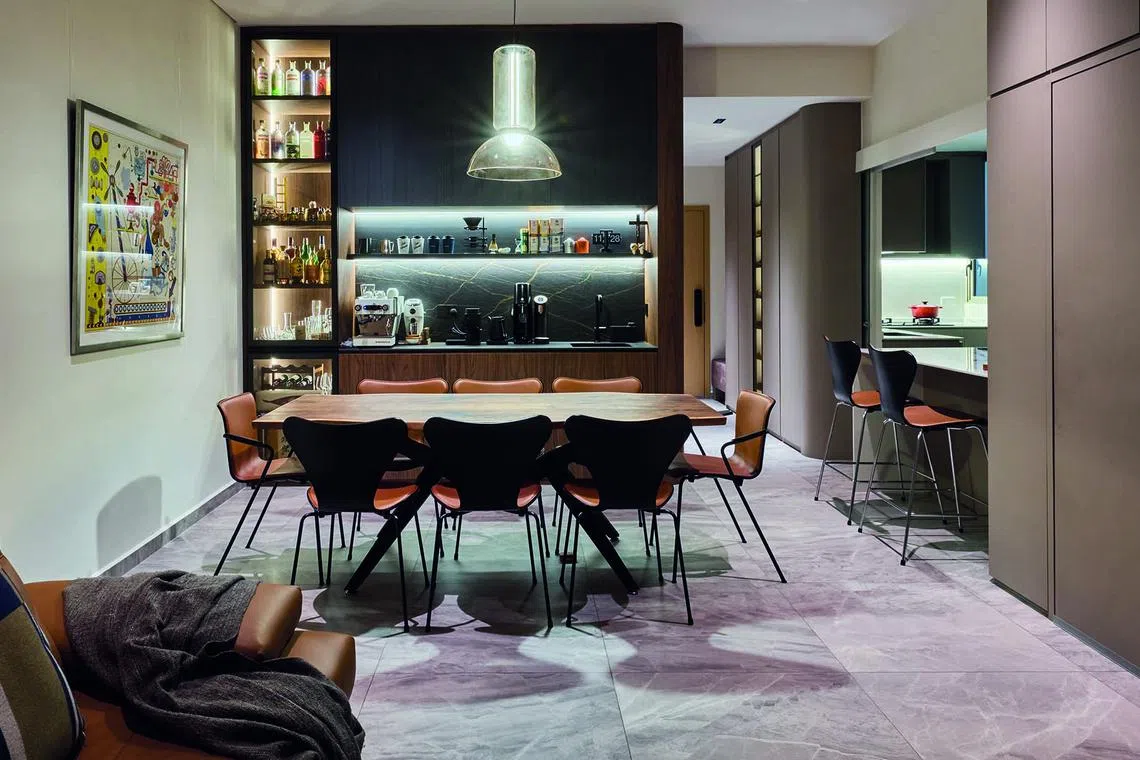 Classic and modern elements intertwine to create a unique style in this home.