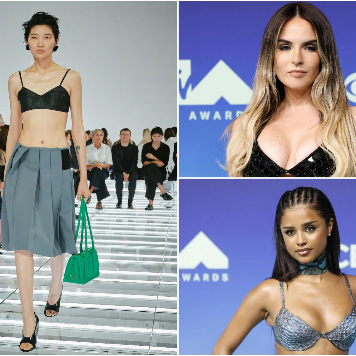 The almost-naked look ruled at the MTV Video Music Awards and recent fashion weeks.