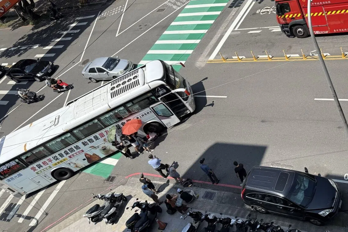 The bus driver said he had ensured there was no one on the zebra crossing before turning.