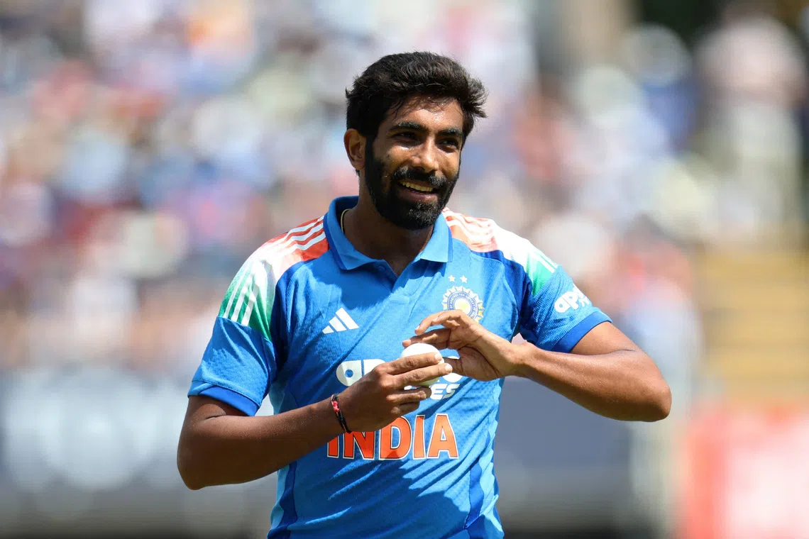 Cricket - First One Day International - England v India - Edgbaston Cricket Ground, Birmingham, Britain - July 14, 2026 India's Jasprit Bumrah in action Action Images via Reuters/Ed Sykes