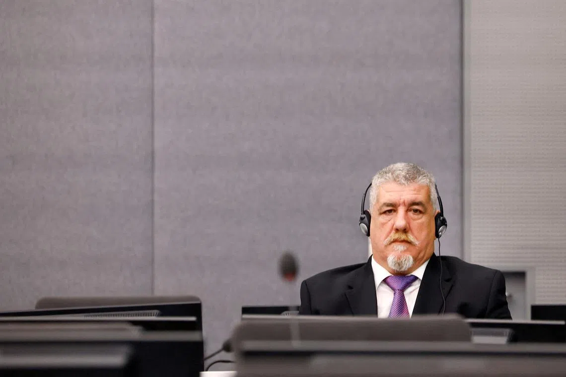 FILE PHOTO: Former Kosovo Liberation Army (KLA) member Pjeter Shala attends his trial while judges at the Kosovo Specialist Chambers will hand down a judgment in The Hague, Netherlands, July 16 2024. REUTERS/Piroschka van de Wouw/Pool/File Photo